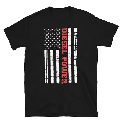 Diesel Power American Flag Shirt Diesel Truck Shirt Turbo Brothers USA • $20.85