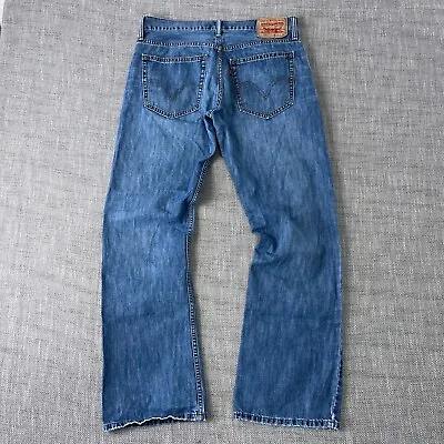 Vtg Y2K Levis 527 Relaxed Bootcut Jeans 33x31 Blue Grunge Western CyberGoth Punk • $26.95