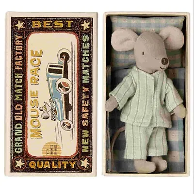 Maileg Big Brother Mouse In A Box Pajama New • $59.99