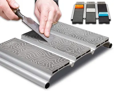 *FACTORY SECOND* - MPOWER 8x12  Triple Diamond Sharpening Stone Complete Kit • £26
