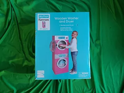 My First Kenmore Washer And Dryer Pink Wooden Pretend Play Preschool Toy Child • $399