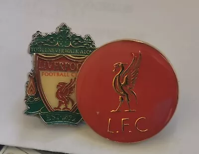 2x Liverpool FC  Football Metal Pin Badges  2011 • £7