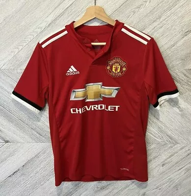 Adidas Manchester United Soccer Jersey Youth Large 13-14 Years Red • $29.26
