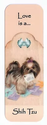 £2.50 • Buy Shih Tzu Dog Beautiful Dog Bookmark Same Image Both Sides Great Gift