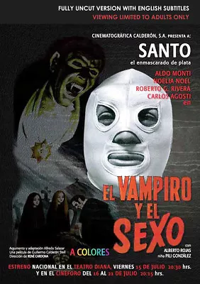 $21 • Buy EL VAMPIRO Y EL SEXO (1969) SANTO In Mexican Erotic Dracula Tale W/ English Subs