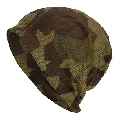 Hat German Splittertarn Camo Skullies Beanie Ski Cap Army Camouflage Bonnet Hats • $16.56