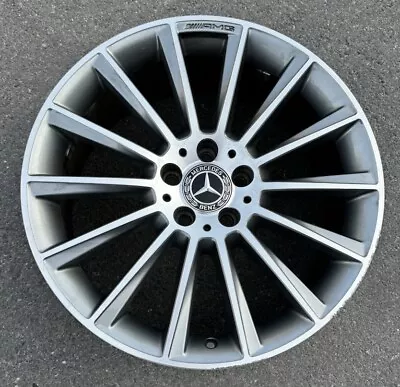 Oem 15-20 Mercedes-benz C Class Amg 19” 8.5j Grey Rear Alloy Wheel A2054011400 • $449.99