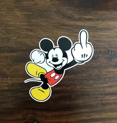 Middlefinger Sticker - Mickey Mouse Sticker  • $3.99