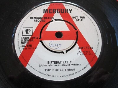 Rare Pixies Three Demo  Birthday Party - Our Love  1963 Mercury Pop Rock 45 Ex- • £3.20
