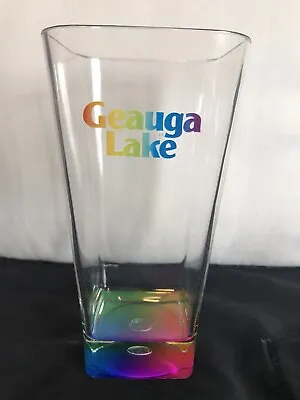 Geauga Lake Amusement Park 18oz Rainbow Bottom Plastic Tumbler • $19.99