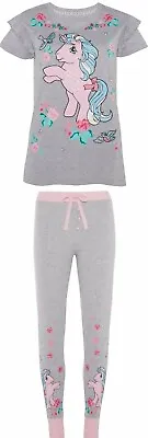 Fab Ladies Grey My Little Pony Unicorn Cotton Pyjamas Sizes 6-20 • $13.68