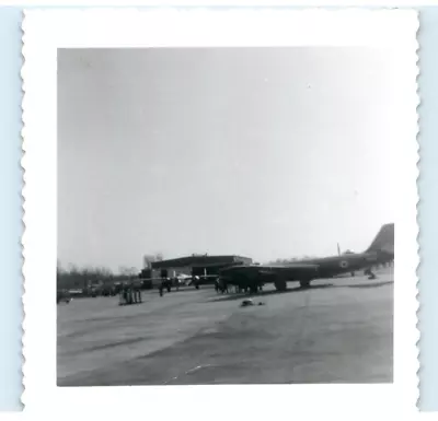 Vintage Photo 1940s Military Fighter Jet Plane 3 X 3 Black White • $5.67