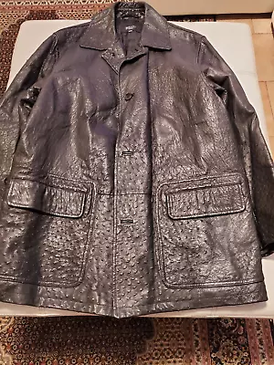 Genuine Ostrich Sport Jacket Coat Top Coat Pea Coat BERNINI • $1750