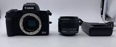 Canon EOS M50 MKII + 15-45mm Lens - Mirrorless Digital Camera  • $749.99