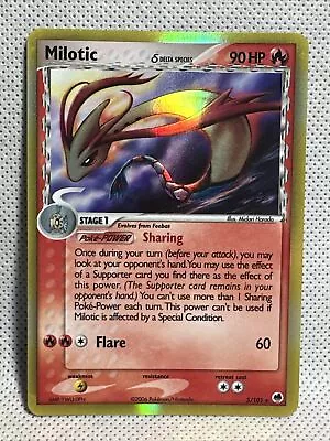 Pokemon Delta Species EX Dragon Frontiers MILOTIC 5/101 Holo Rare 2006 LP • $19.99