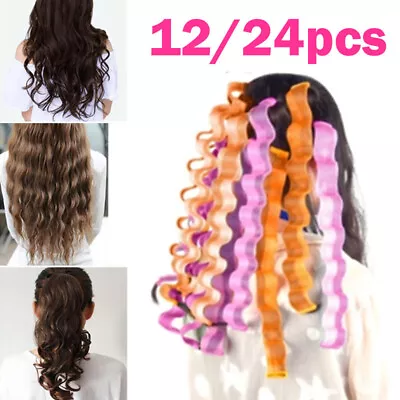 Girl Magic Hair Curler Heatless 12/24pcs Women Hair Roller Wave Former Hairstyle • £3.90