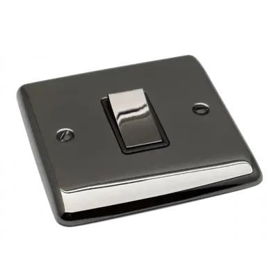 £4.99 • Buy Black Nickel Polished Sockets & Switches Black Trim - Definition Range USB