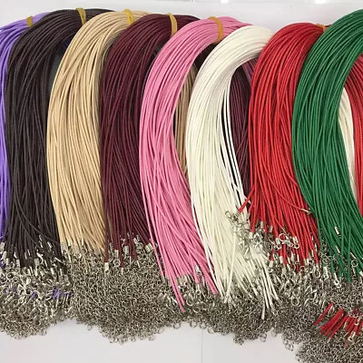 Necklace Lobster Clasp Rope Cord String For DIY Jewellery Pendants Waxed Wire • £3.59