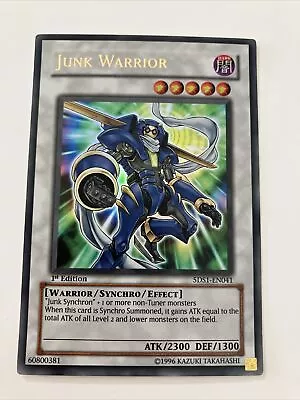 Yugioh Card Junk Warrior 5DS1-EN041 Ultra Rare 1st Edition - Mint • £7.50