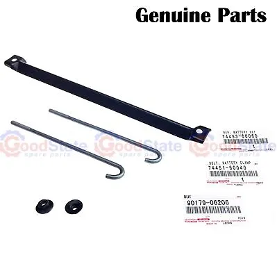 GENUINE Toyota LandCruiser 80 Series Battery Hold Down Clamp Bracket Kit • $72.49