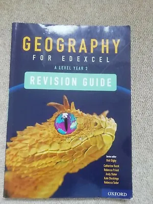 Geography For Edexcel A Level Year 2 Revision Guide MINT Hurst Catherine • £10