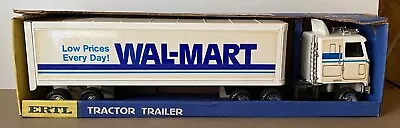 ERTL 1:32 Walmart Shopping Tractor Trailer Pressed Steel Toy 18 Wheeler #3307 • $21