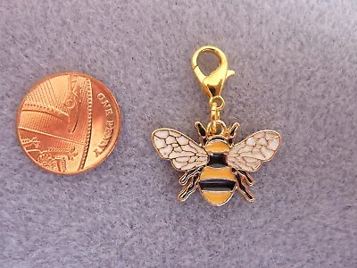 £3.99 • Buy Bumble Bee Enamel Charm Clip On Bag Charm Birthday Gift Present  # 242