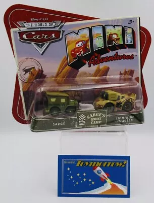 Disney Pixar Cars - SARGE & LIGHTNING MCQUEEN - Mini Adventures Sarges Boot Camp • $15