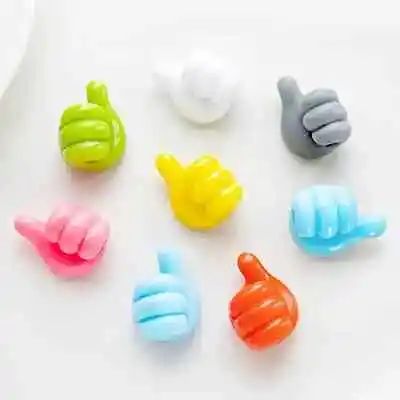 Cable Clips Organizer Self-Adhesive Plastic Thumb Wall Hook Hangers Cable Clip • £2.19
