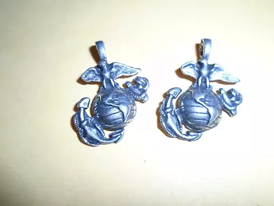 Two (2) USMC Marine EGA Insignia Metal Pendant Charms  • $12.99