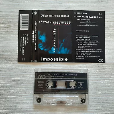 Captain Hollywood Project Impossible Cassette Single Cyborg 1994. • £1.99