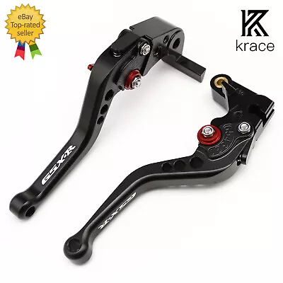 For Suzuki GSXR750 1989-1995 Brake Clutch Lever Logo CNC Short Adjust Black • $25.98