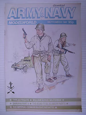 ARMY AND NAVY MODELWORLD - Sept 1987 - Military Modeller Magazine & Modelling • $7.46