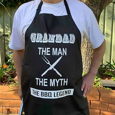 Personalised Christmas Apron - Christmas Day Gift - BBQ Apron - Dad Legend   • $25
