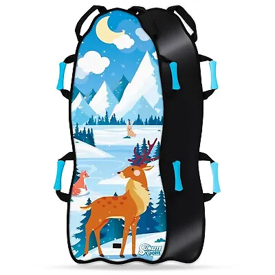 Sunlite Sports 45  Snow Sled Ultra Portable Strong And Durable - Reindeer • $28.99