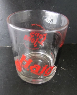 £3 • Buy 1960s WHISKY GLASS VAT 69 / Ballantines / Haig / LONG JOHN (Made In Italy)