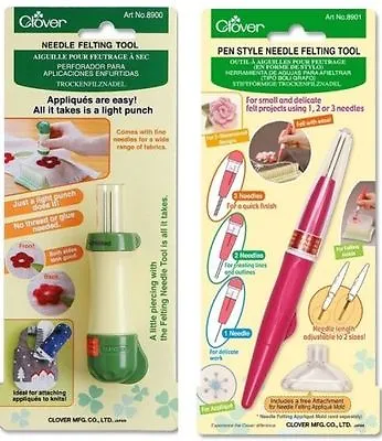 Heidifeathers® Needle Felting Tools / Handles Wooden Handles And Clover Handles • £4.99