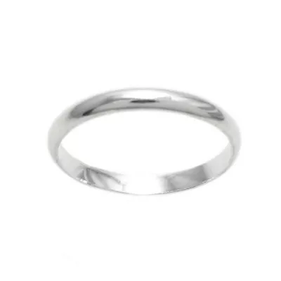 925 Sterling Silver 2mm Plain Baby/Child Band Ring Size 1-4 • $9.99