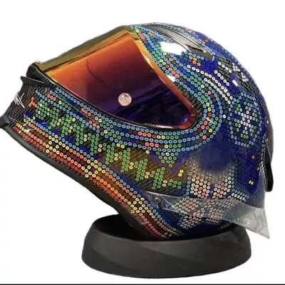 Motorcycle Helmet Full Face GPRR Street Racing MotoGP Rossi 46 Winter Test 2018 • $299