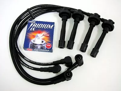 Honda Del Sol B16 Spark Wires Ngk Iridium Plugs Black • $59.88