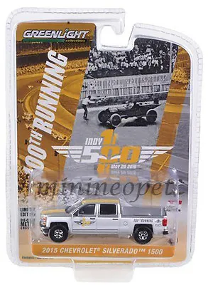 Greenlight 29869 100th Running Indy 500 2015 15 Chevrolet Silverado 1/64 White • $8.97