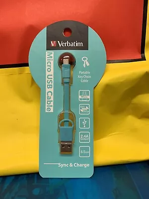 Verbatim Micro Usb Cable Sync & Charge 8.5cm 2.4A Output • $6