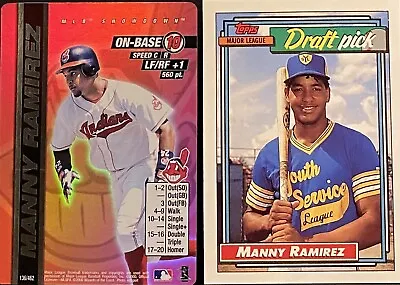 1992 Topps - #156 Manny Ramirez (RC)/2000 MLB Showdown #136 (lot Of 2) • $17.99