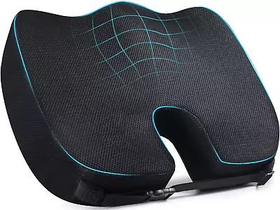 $28.56 • Buy Memory Foam Seat Cushion,Non-Slip Coccyx Tailbone, Sciatica Pain Relief Pillow