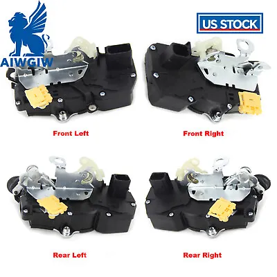 4Pcs Front Rear Door Lock Actuator For 08-12 Chevrolet Malibu 07-09 Saturn Aura • $70.99