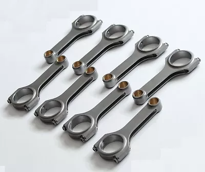 H Beam 6.125  2.100  .927  Bronze Bush 4340 Connecting Rods For SB Chevy SBC 350 • $299.99