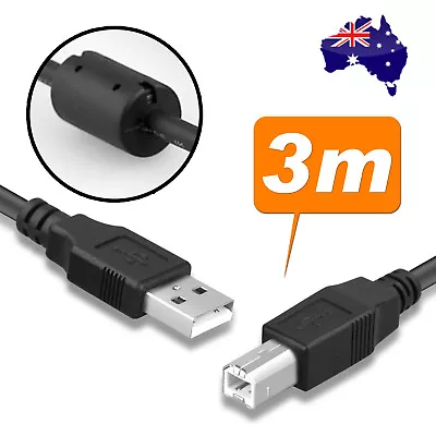 $6.25 • Buy 3M Universal USB Cable For Printer Brother Canon Dell Epson HP Male Type A To B