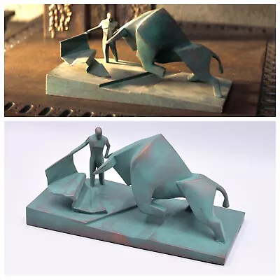 NO 3D Printed  9.8  DUNE Statue Matador Bull Fight Sculpture. Handmade. • $280