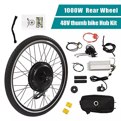 26 Inch 48V 1000W E-bike Conversion Kit Rear Wheel Electric Bicycle Hub Motor • $200