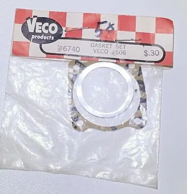 Veco Gasket Set #6740 - 506 RC / Control Line Engine - New In Packet • $9.85